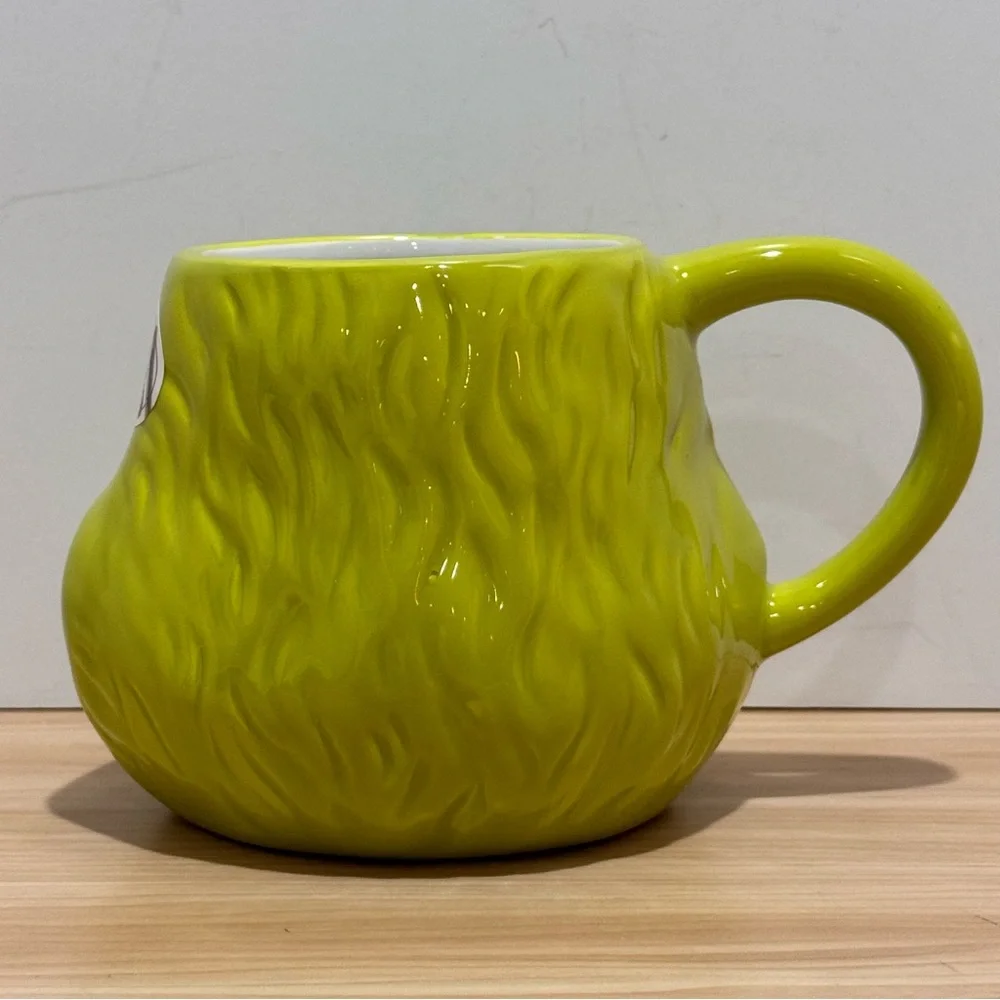 The Grinch Face Sculpted Mug Dr. Seuss Green Ceramic Coffee Cup ZB ZRIKE BRANDS - Picture 4 of 16